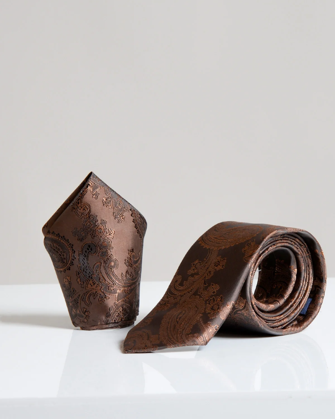 MD PAISLEY TIE & POCKET SQ - PAYSLEY TIE