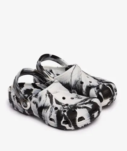 CLASSIC MARBLED CLOG U White/black 206867