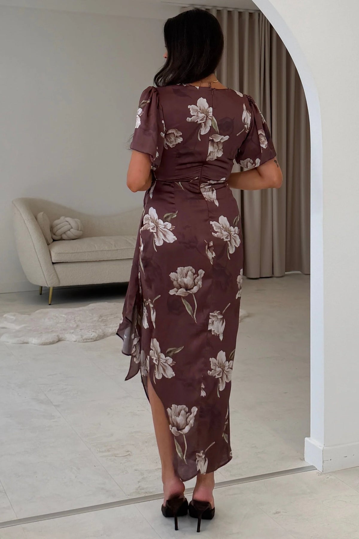 DREW PUFF MIDI DRESS - SI9009-K