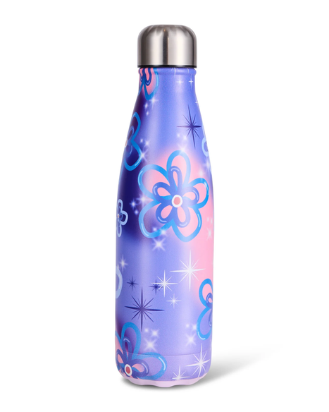 SPARKLE FLOWER METAL BOTTLE - 134743