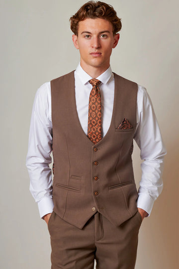 MEN WAISTCOAT TAN HM5 WST