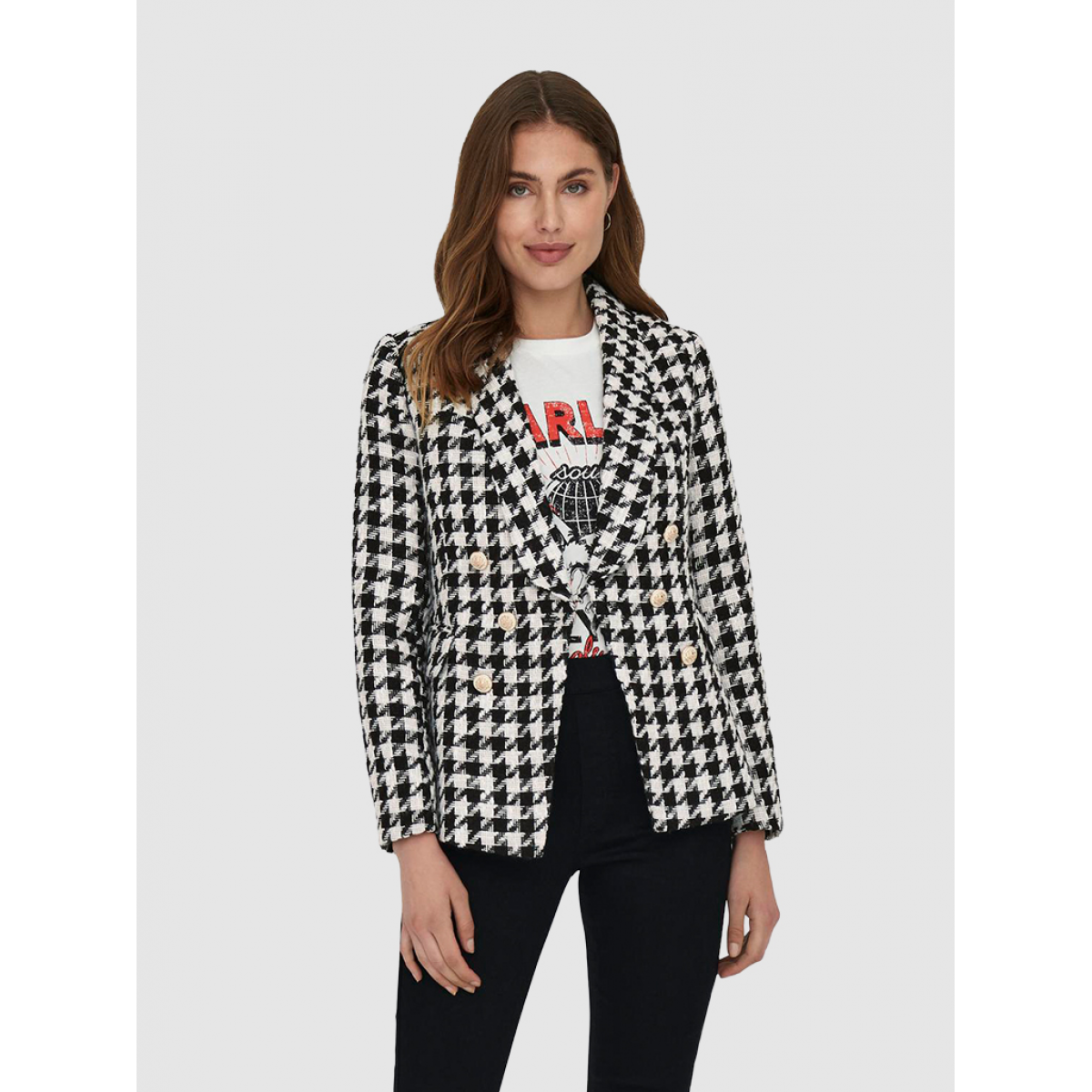 ONLNEW Black White/HOUNDSTOOTH 15306316