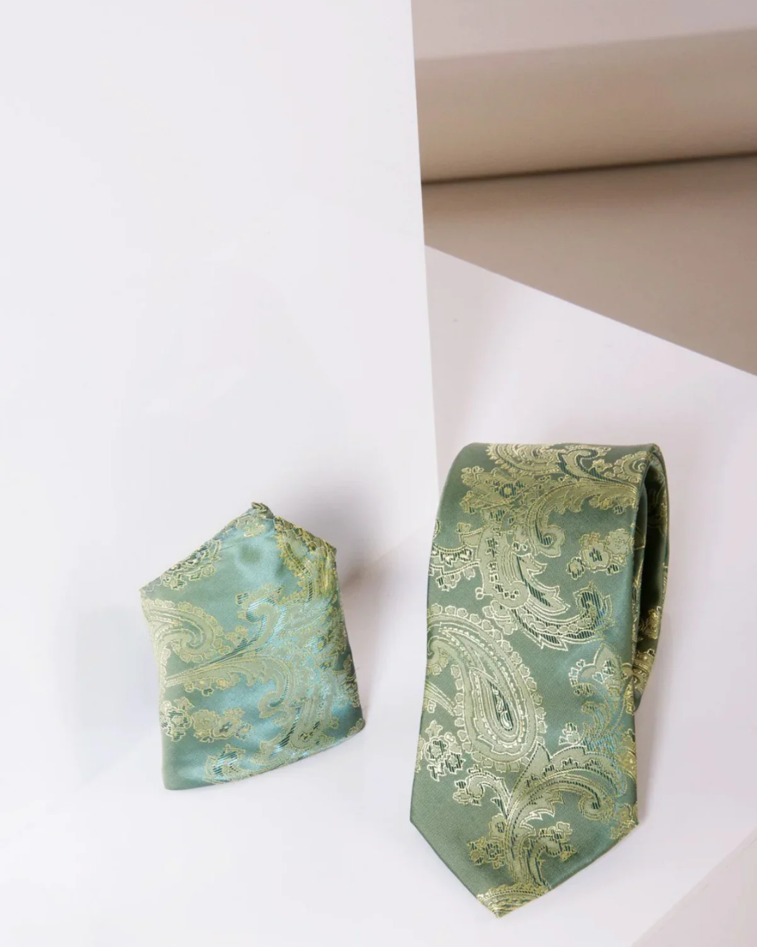 MD PAISLEY TIE & POCKET SQ - PAYSLEY TIE