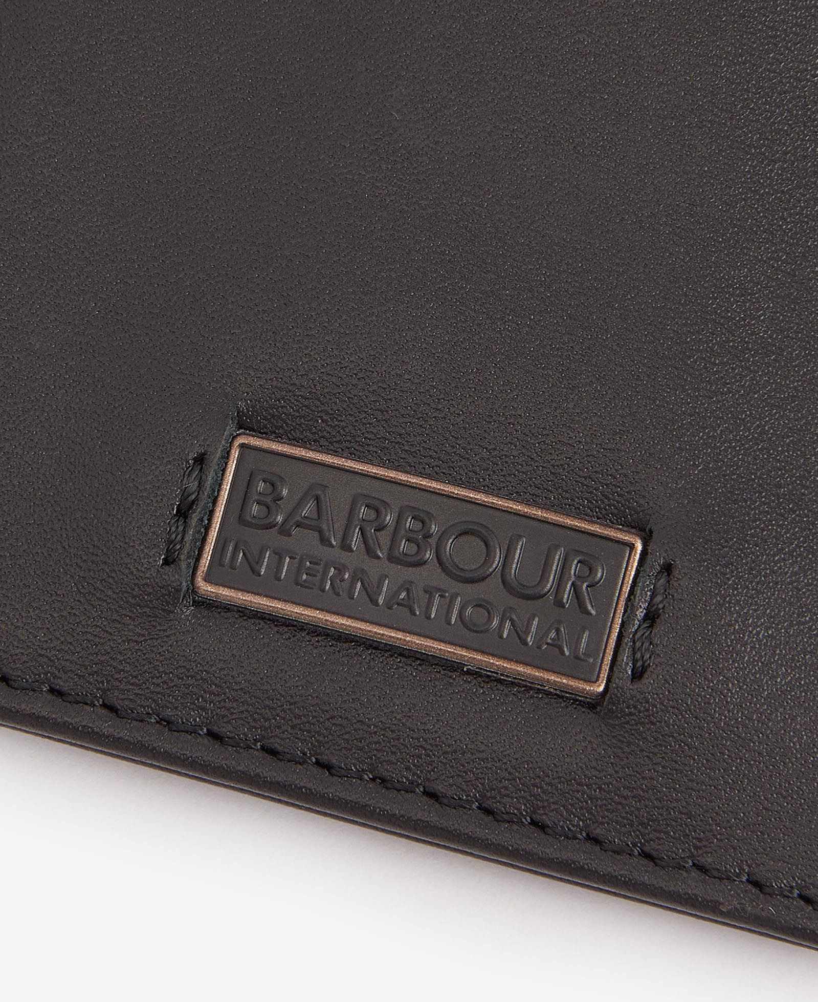 BARBOUR LOGO LEATHER BLACK MLG0060BK11