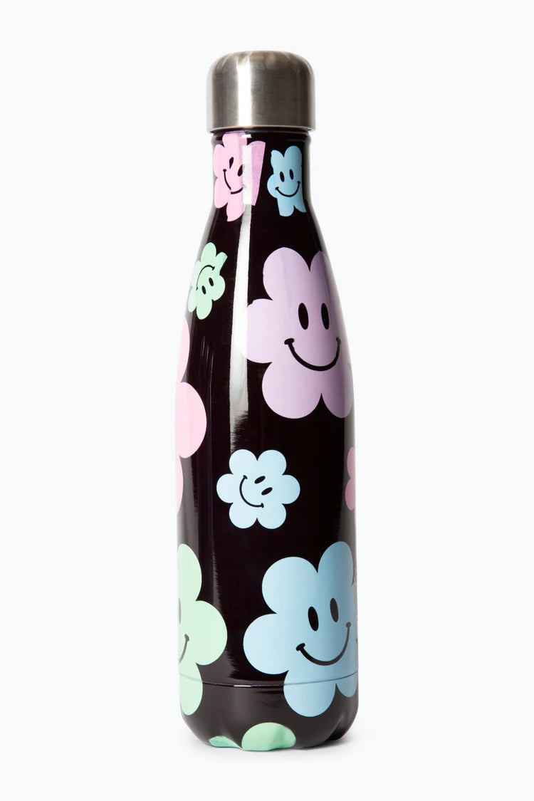 HAPPY FLOWERS WATER BOTTLE BLACK XTLR-185