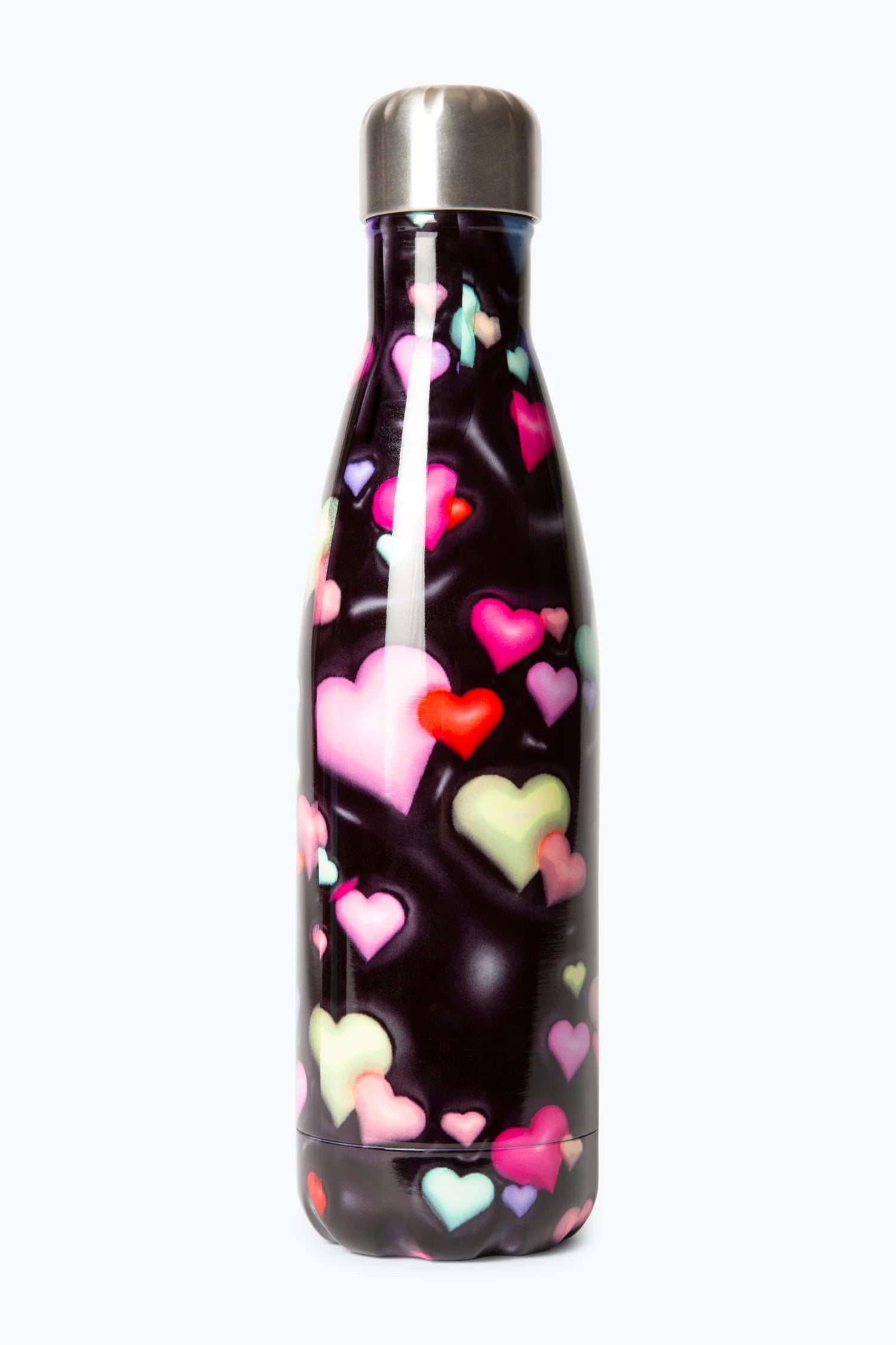 3D HEARTS WATER BOTTLE BLACK XTLR-176