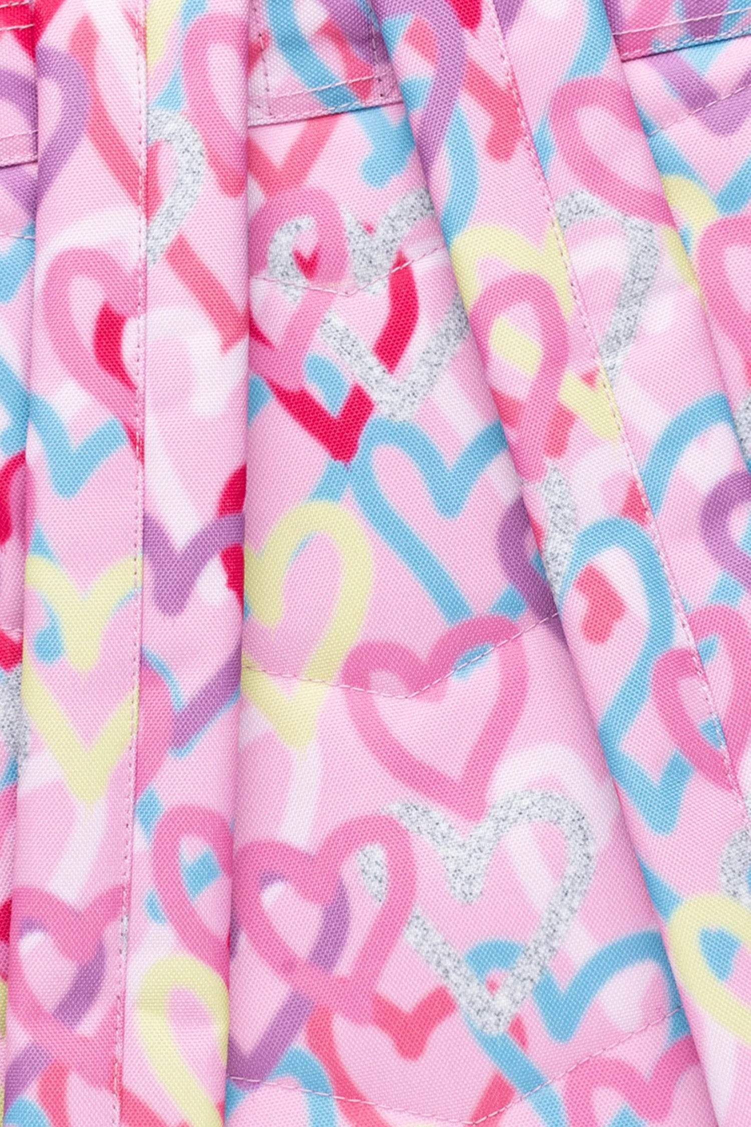 PINK GRAFFITI HEARTS BACKPACK - RTLR-186