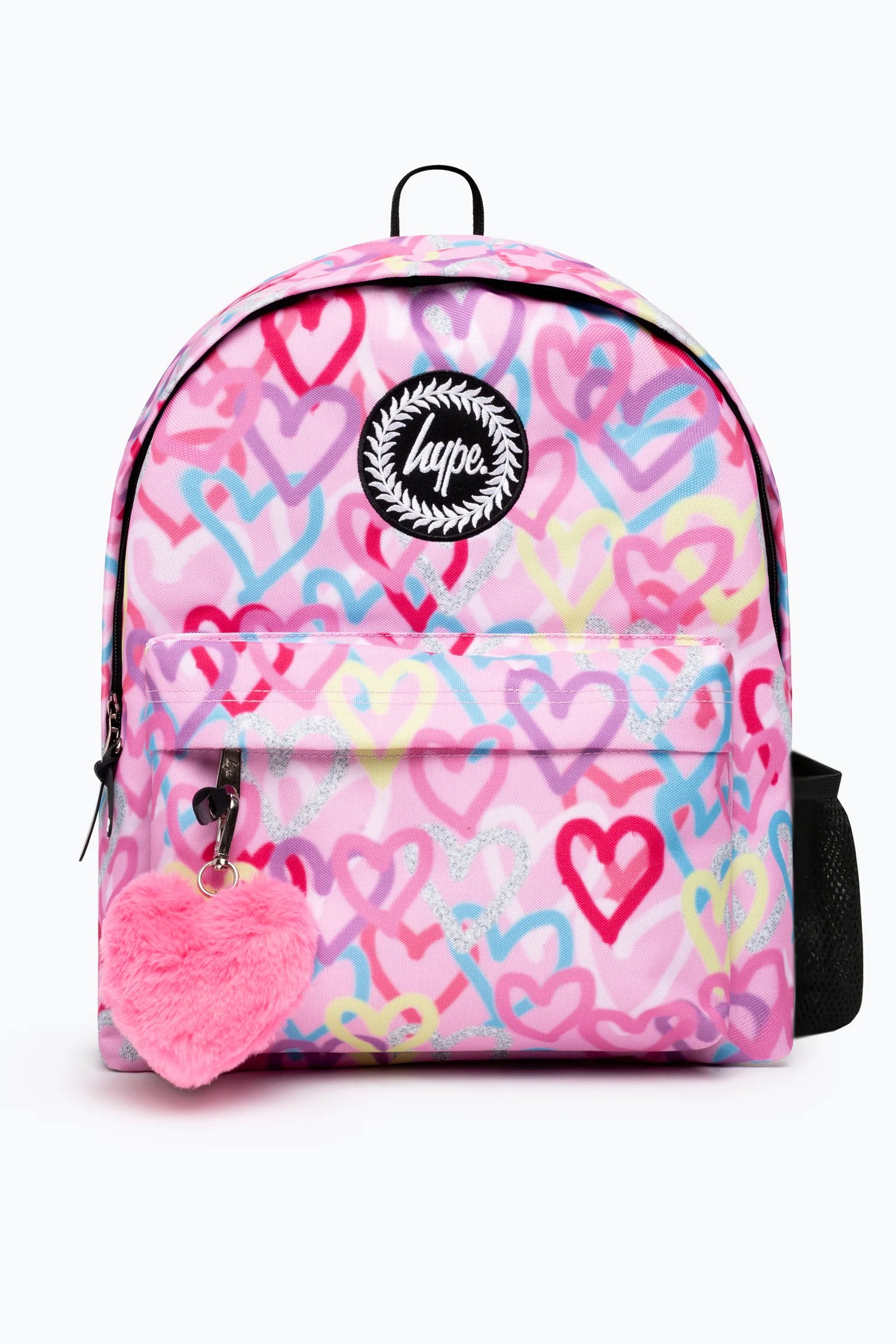 PINK GRAFFITI HEARTS BACKPACK - RTLR-186
