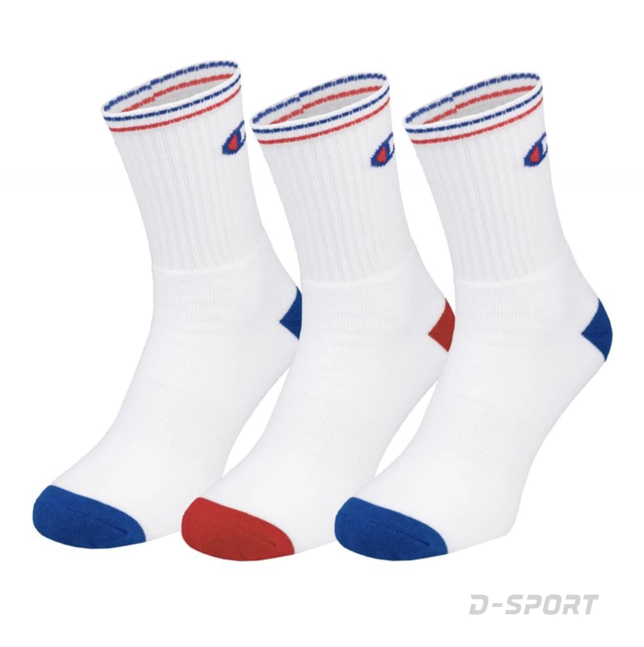 3PK CREW SOCKS WW001 WHT U20013