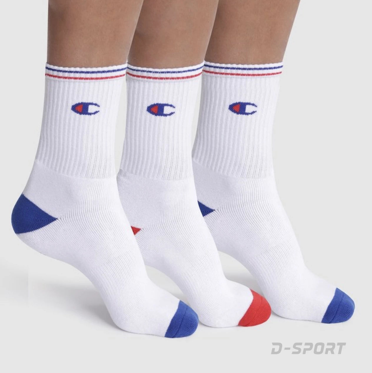 3PK CREW SOCKS WW001 WHT U20013