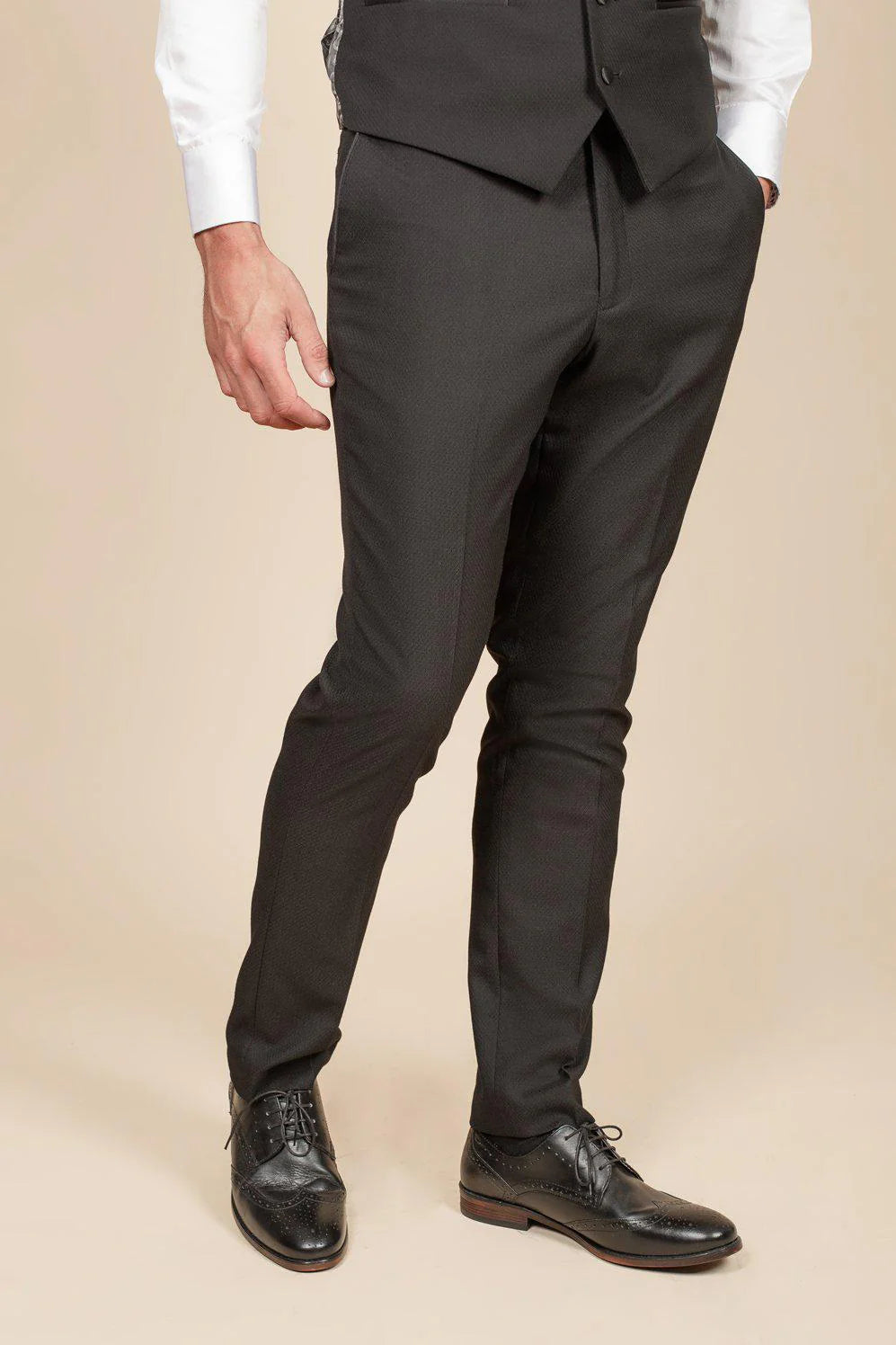 MENS TROUSERS BLACK DALTON TRS