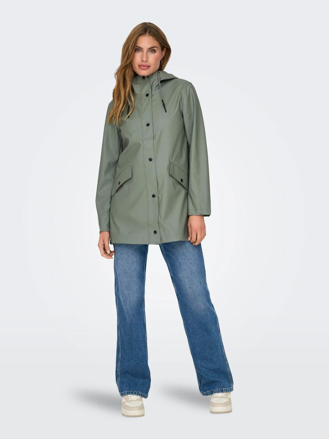 ONLELISA RAINCOAT AGAVE GREEN 15261734