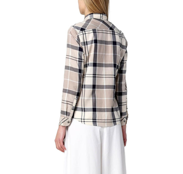 BREDON SHIRT FAWN TARTAN LSH1353BR34